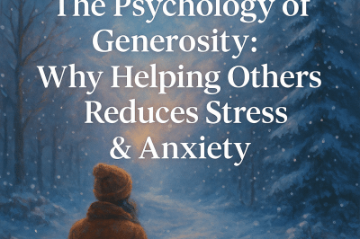 The Psychology of Generosity: Why Helping Others Reduces Stress & Anxiety
