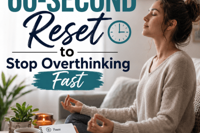 The 60-Second Reset to Stop Overthinking Fast